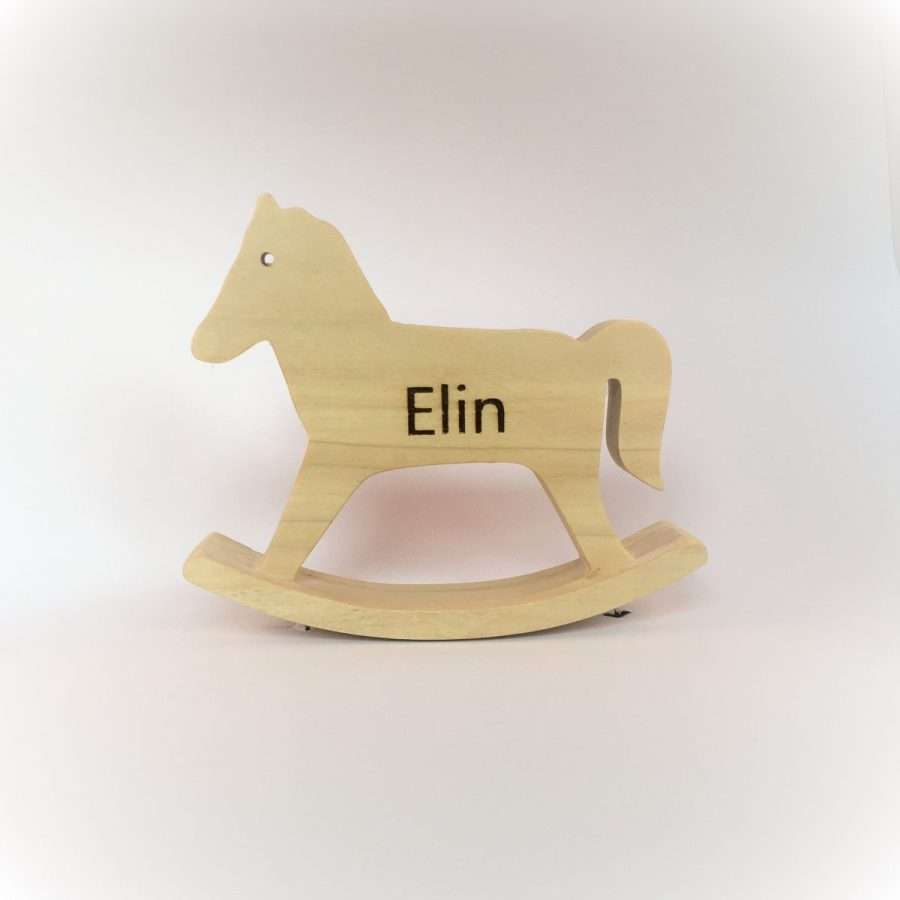 Houten hobbelpaard, uniek persoonlijk cadeau! - Afbeelding 2