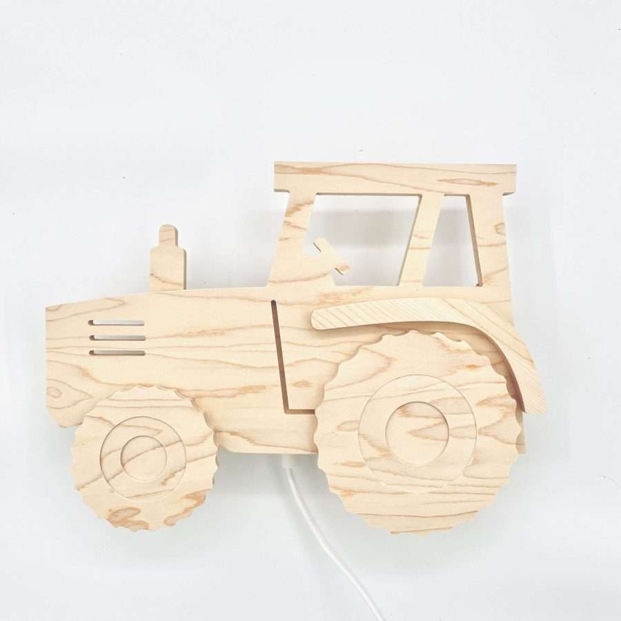 Houten tractor lamp