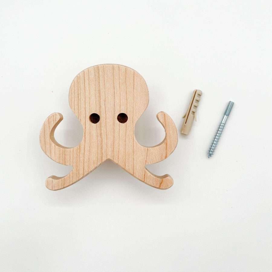 Wandhaak octopus met schroef