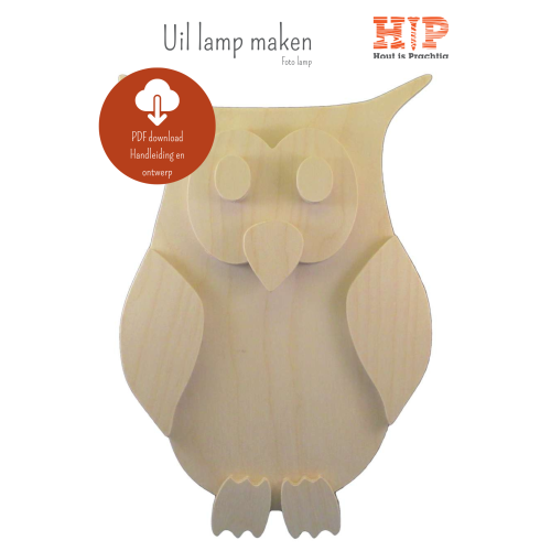 Download voor wandlamp uil, duidelijke handleiding en ontwerp. DIY